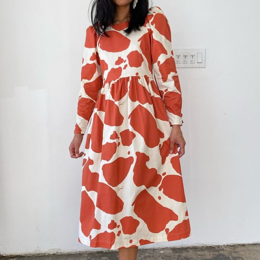NWT Lisa Says Gah! Maddie Dress in Moo! Print